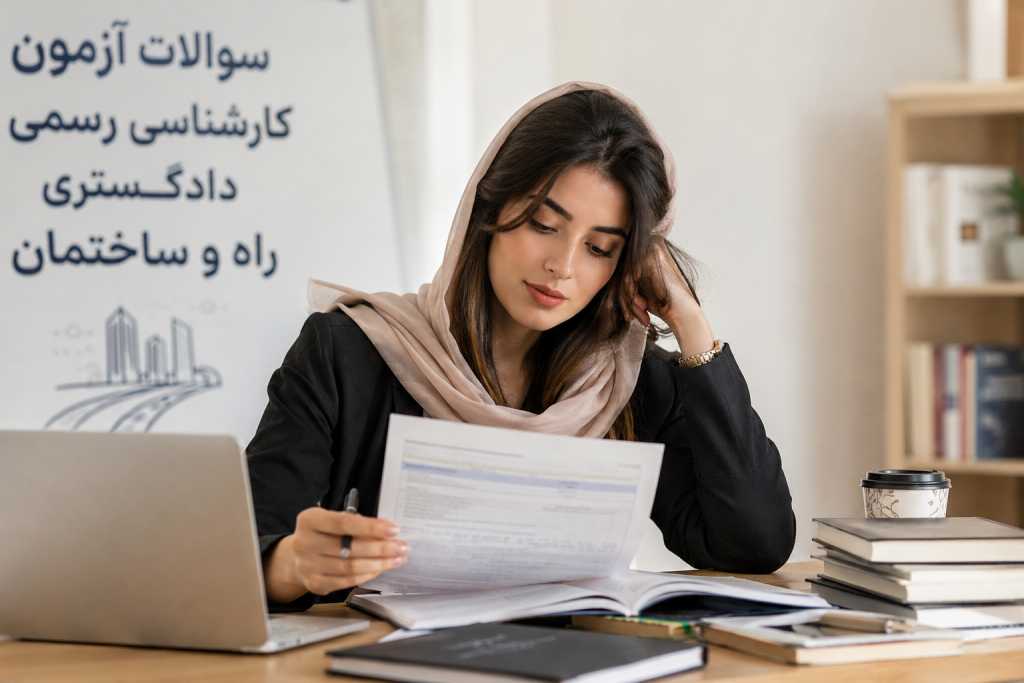 سوالات آزمون کارشناسی رسمی دادگستری راه و ساختمان